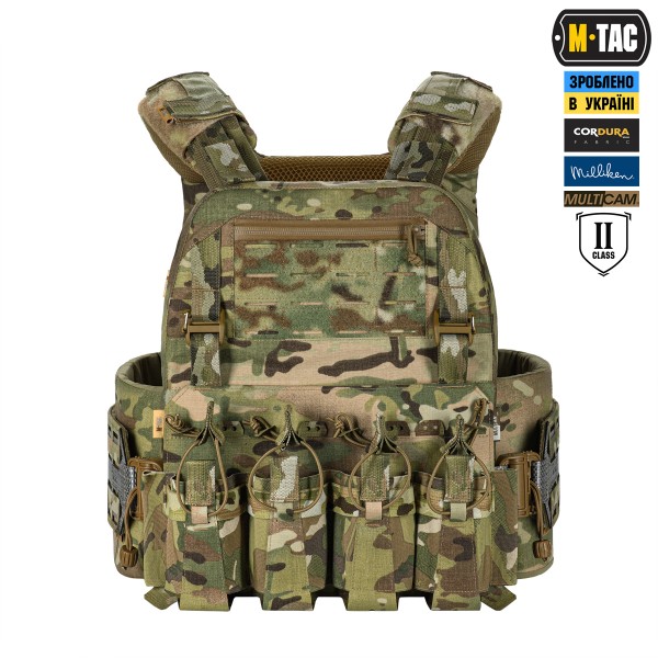 M-Tac плитоноска Cuirass Tiger Elite 2 класс защиты (размер плиты XL) Multicam - 10521008-M/L