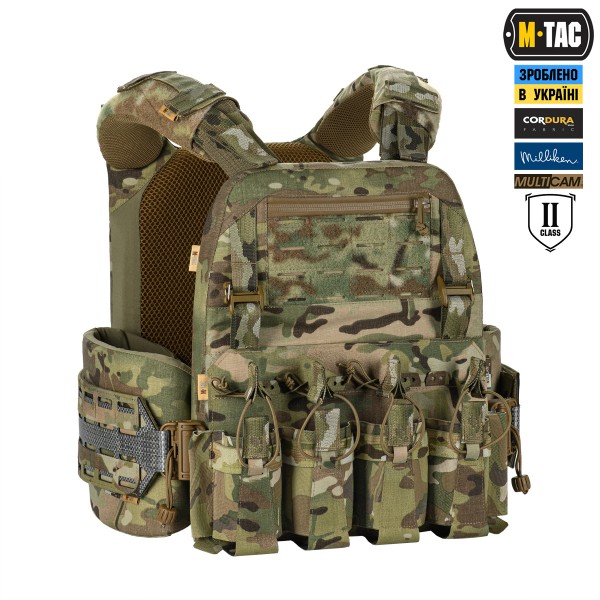 M-Tac плитоноска Cuirass Tiger Elite 2 класс защиты (размер плиты XL) Multicam - 10521008-M/L