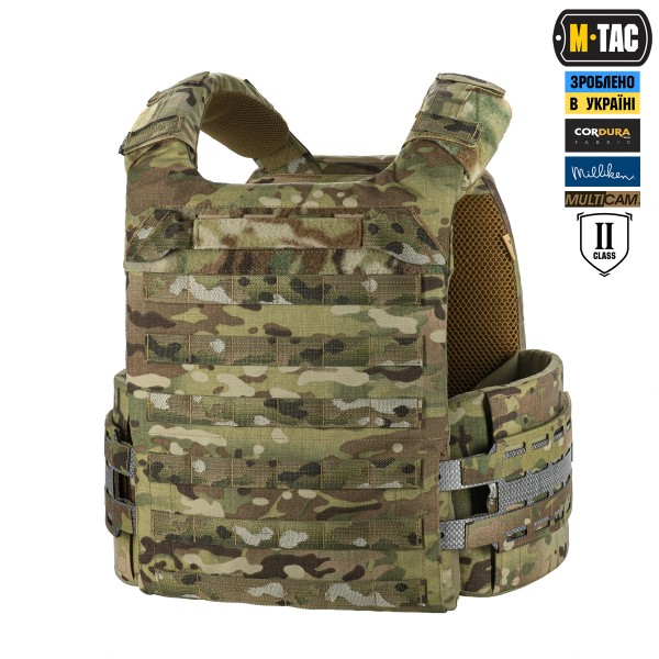 M-Tac плитоноска Cuirass Tiger Elite 2 класс защиты (размер плиты XL) Multicam - 10521008-M/L