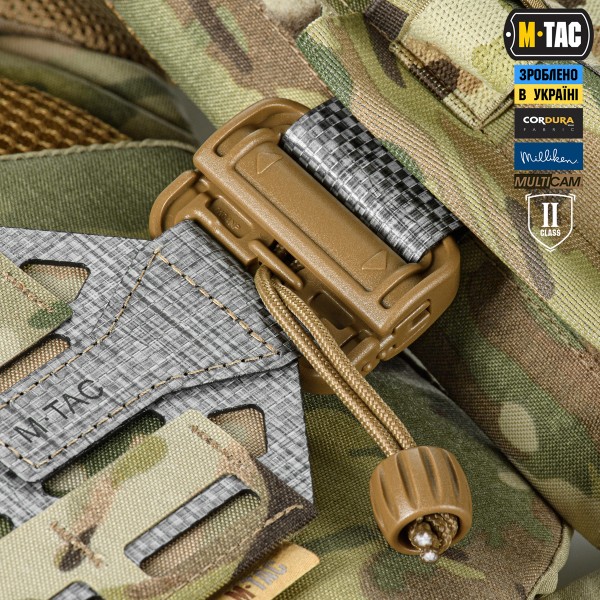 M-Tac плитоноска Cuirass Tiger Elite 2 класс защиты (размер плиты XL) Multicam - 10521008-M/L