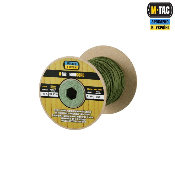 M-Tac паракорд Minicord 60m Army Green - 10540104
