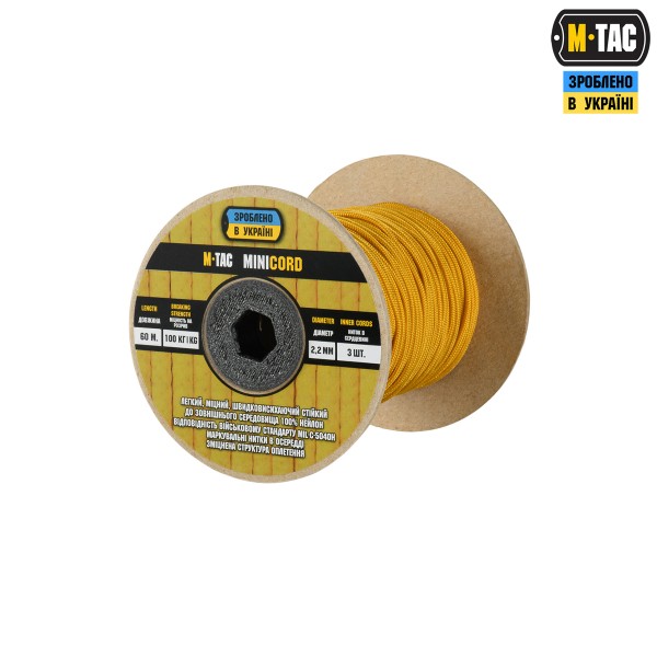 M-Tac паракорд Minicord 60m Goldenrod - 10540134