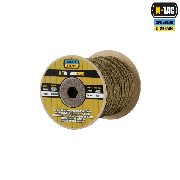 M-Tac паракорд Minicord 100m Coyote - 10541005