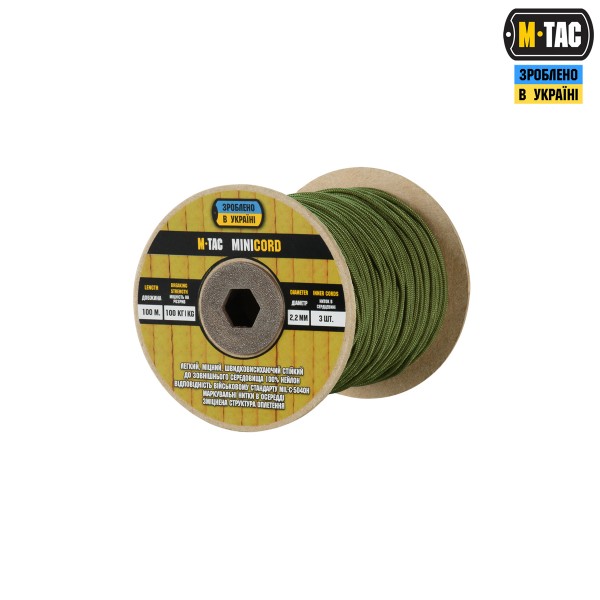 M-Tac паракорд Minicord 100m Army Green - 10541104