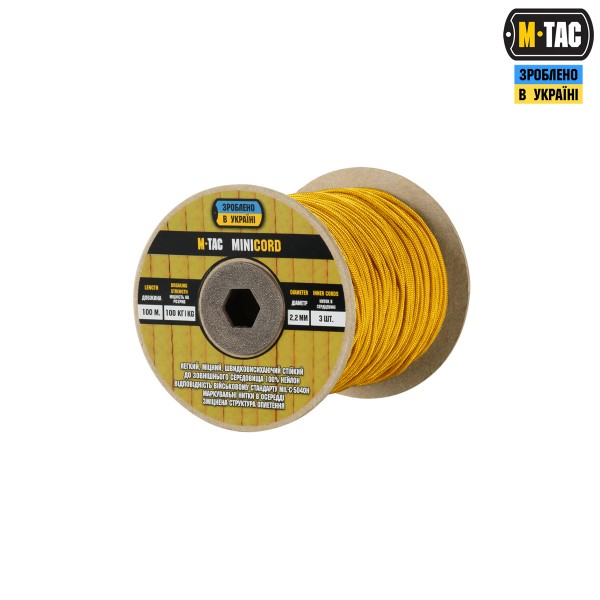 M-Tac паракорд Minicord 100m Goldenrod - 10541134