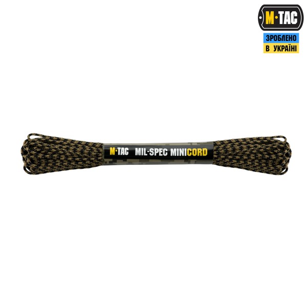 M-Tac паракорд Minicord Mil-Spec 15m Black/Coyote - 10546205