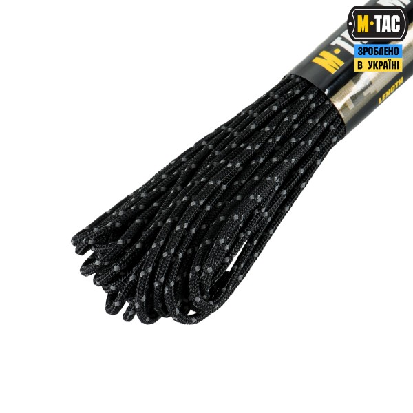 M-Tac паракорд Minicord Mil-Spec 15m Black Reflective - 10546299 M-Tac паракорд Minicord Mil-Spec 15m Black Reflective - 10546299
