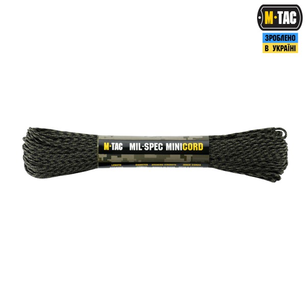 M-Tac паракорд Minicord Mil-Spec 30m Black Forest - 10547115