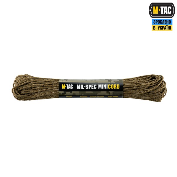 M-Tac паракорд Minicord Mil-Spec 30m Coyote USMC - 10547124