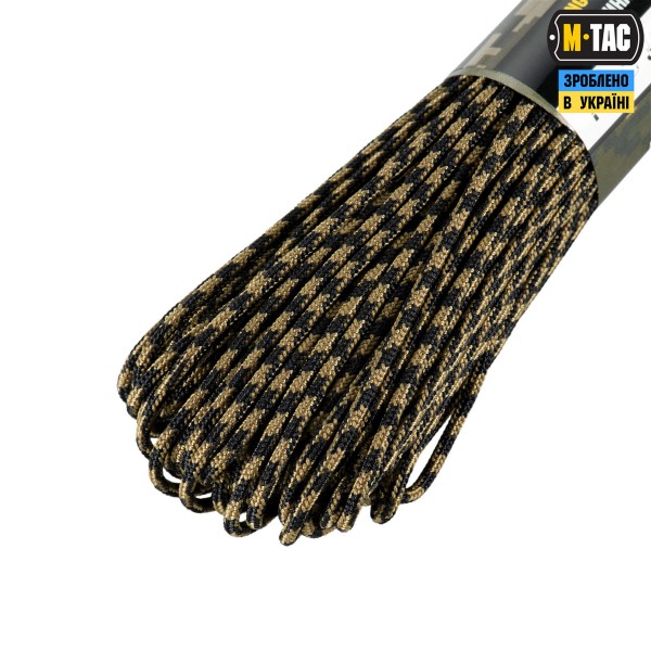 M-Tac паракорд Minicord Mil-Spec 30m Black/Coyote - 10547205