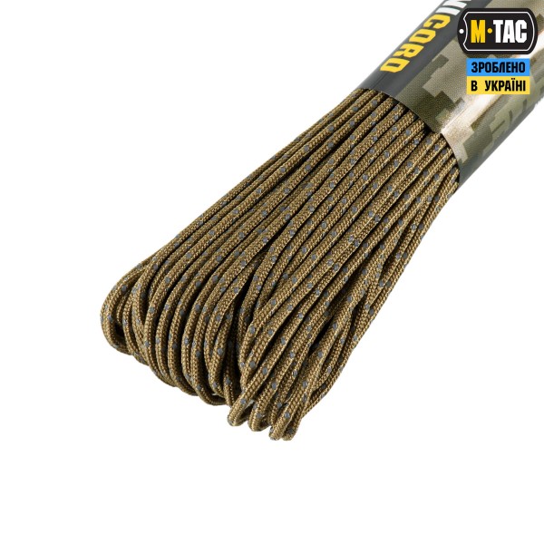 M-Tac паракорд Minicord Mil-Spec 30m Coyote Reflective - 10547599