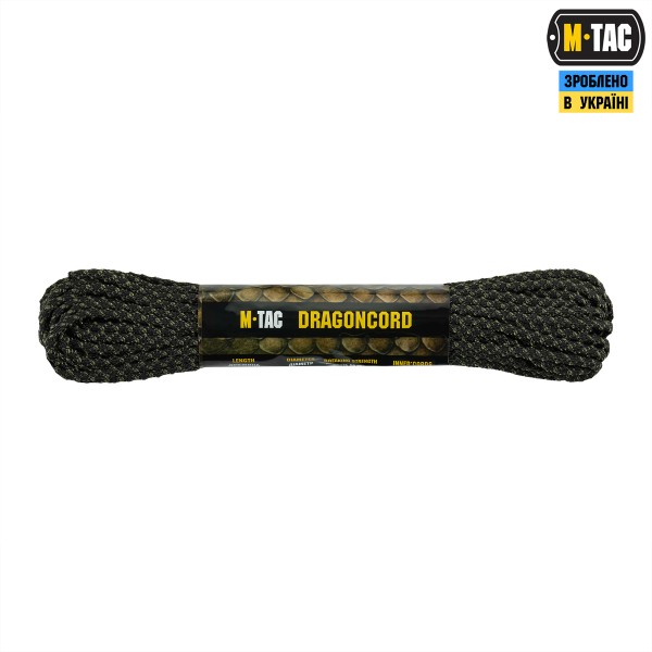 M-Tac паракорд Dragon Cord 15m Black/Ranger Green - 10548223