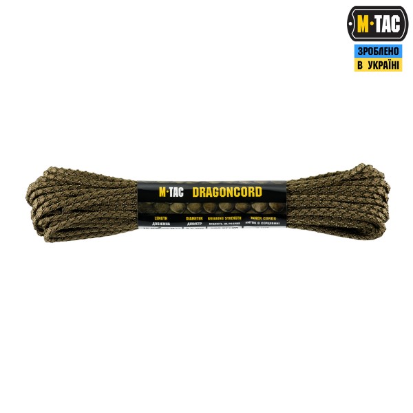 M-Tac паракорд Dragon Cord 15m Coyote/OD Green - 10548501