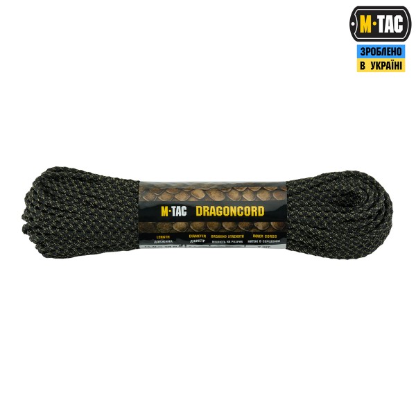 M-Tac паракорд Dragon Cord 30m Black/Ranger Green - 10549223