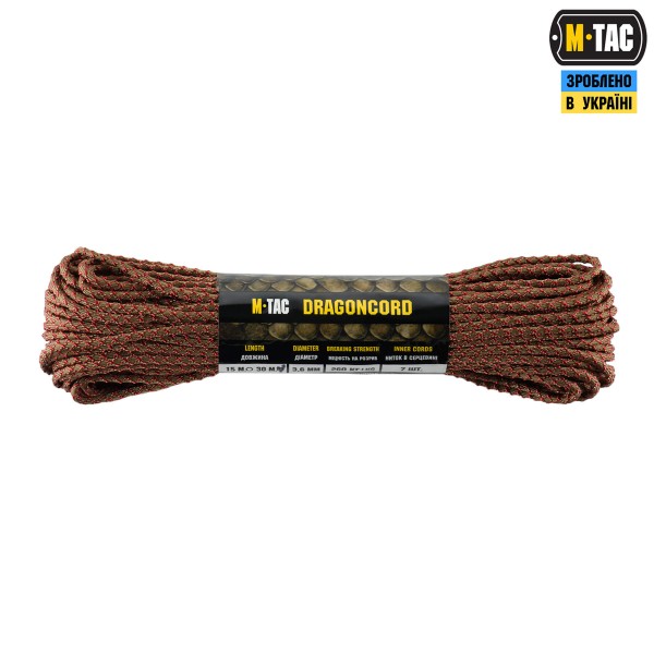 M-Tac паракорд Dragon Cord 30m Coyote/Maroon - 10549575