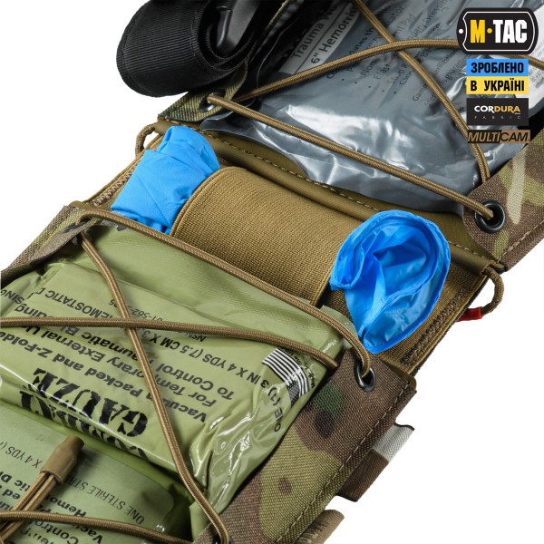 M-Tac Аптечка-вкладыш тактическая индивидуальная IFAK Elite Multicam - 10552008 M-Tac Аптечка-вкладыш тактическая индивидуальная IFAK Elite Multicam - 10552008