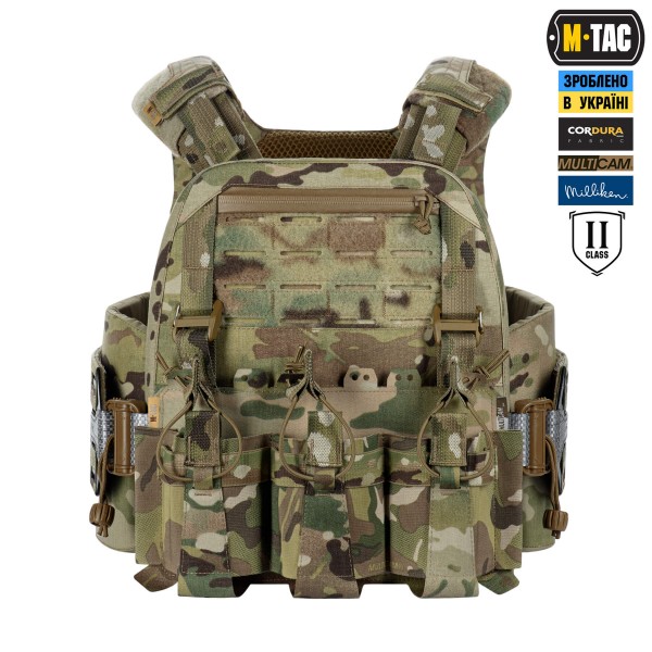 M-Tac плитоноска Cuirass Tiger Elite 2 клас захисту (розмір плити M) Multicam - 10575008-XL/2XL M-Tac плитоноска Cuirass Tiger Elite 2 клас захисту (розмір плити M) Multicam - 10575008-XL/2XL
