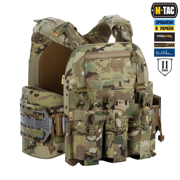 M-Tac плитоноска Cuirass Tiger Elite 2 клас захисту (розмір плити M) Multicam - 10575008-XL/2XL M-Tac плитоноска Cuirass Tiger Elite 2 клас захисту (розмір плити M) Multicam - 10575008-XL/2XL