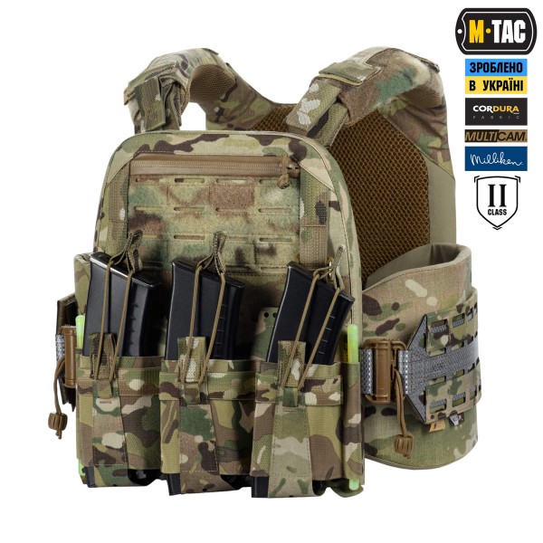 M-Tac плитоноска Cuirass Tiger Elite 2 клас захисту (розмір плити M) Multicam - 10575008-XL/2XL M-Tac плитоноска Cuirass Tiger Elite 2 клас захисту (розмір плити M) Multicam - 10575008-XL/2XL