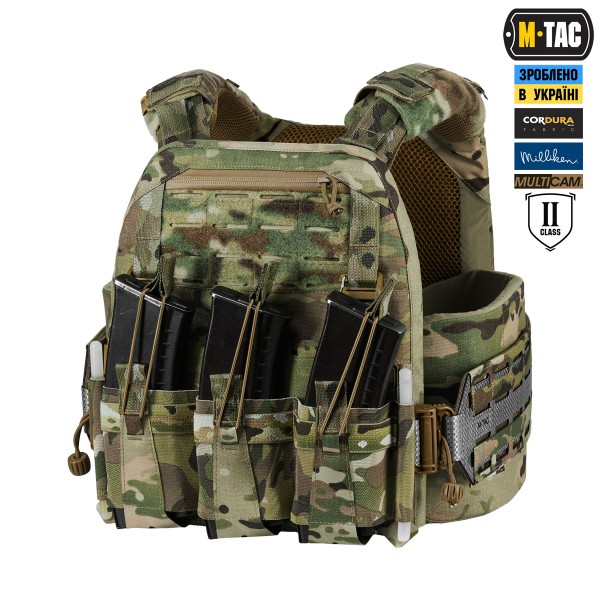 M-Tac плитоноска Cuirass Tiger Elite 2 клас захисту (розмір плити L) Multicam - 10579008-M/L M-Tac плитоноска Cuirass Tiger Elite 2 клас захисту (розмір плити L) Multicam - 10579008-M/L