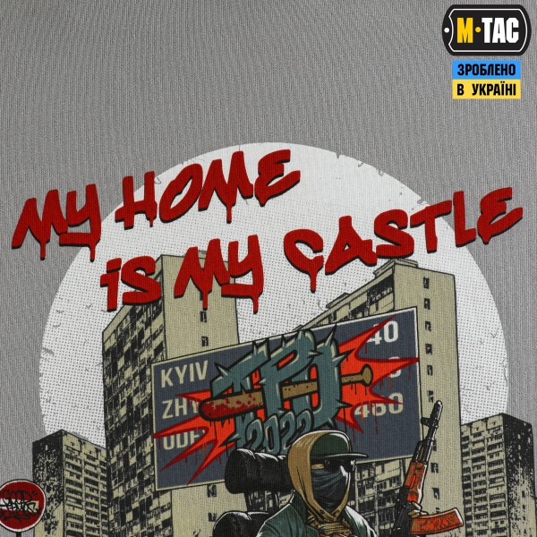 M-Tac кофта Hoodie My Home is my Castle Oversize Hard Light Grey - 20113011