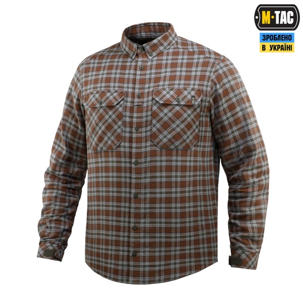 M-Tac сорочка Lumberjack Cotton Shirt Brown/Grey - 20118011