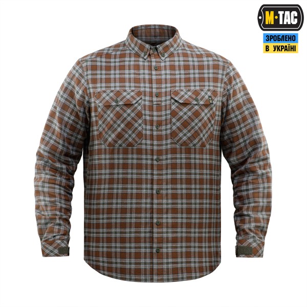 M-Tac сорочка Lumberjack Cotton Shirt Brown/Grey - 20118011