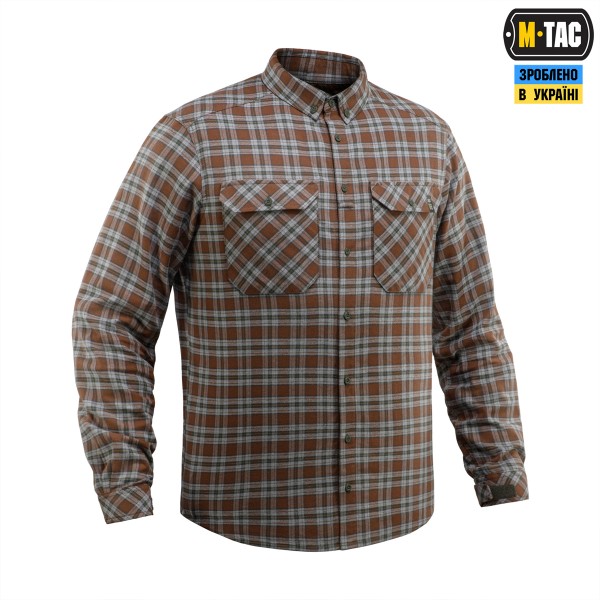 M-Tac сорочка Lumberjack Cotton Shirt Brown/Grey - 20118011