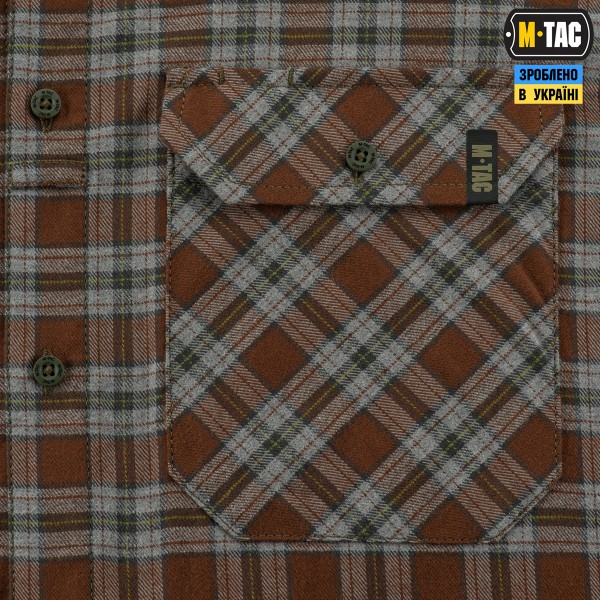 M-Tac сорочка Lumberjack Cotton Shirt Brown/Grey - 20118011