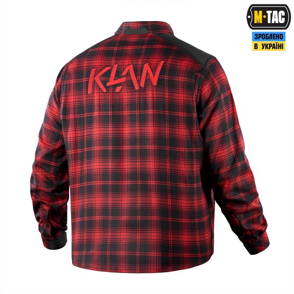 M-Tac сорочка Redneck Shirt KLAN Embroidery Red/Black - 20199033-M/R