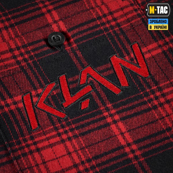 M-Tac сорочка Redneck Shirt KLAN Embroidery Red/Black - 20199033-M/R