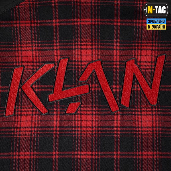 M-Tac сорочка Redneck Shirt KLAN Embroidery Red/Black - 20199033-M/R