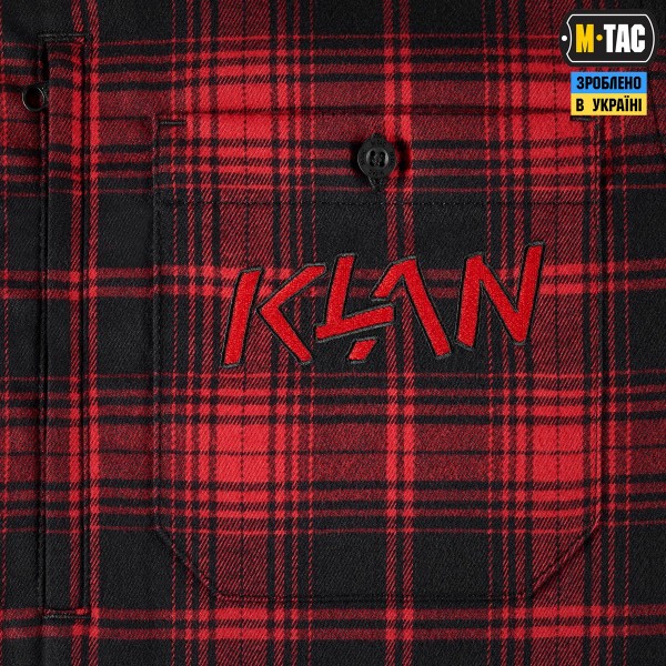 M-Tac сорочка Redneck Shirt KLAN Embroidery Red/Black - 20199033-M/R