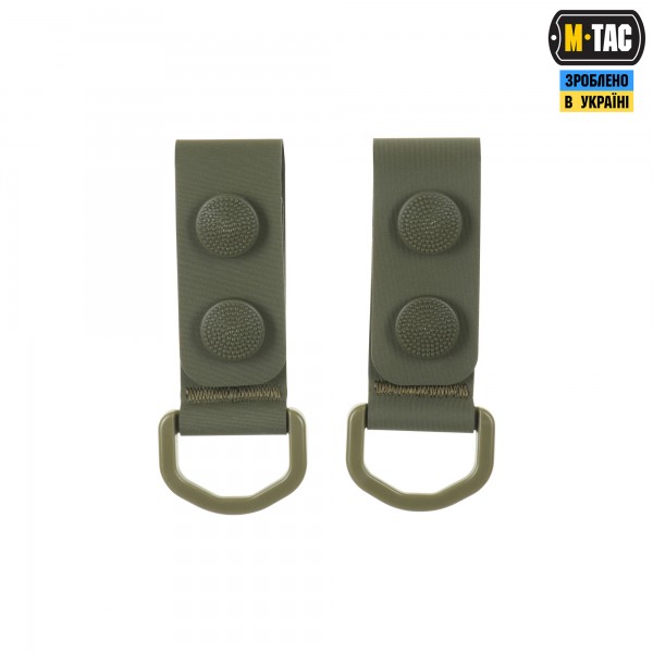 M-Tac крепления c D-кольцом на тактический ремень (2 шт) Ranger Green - 20426023