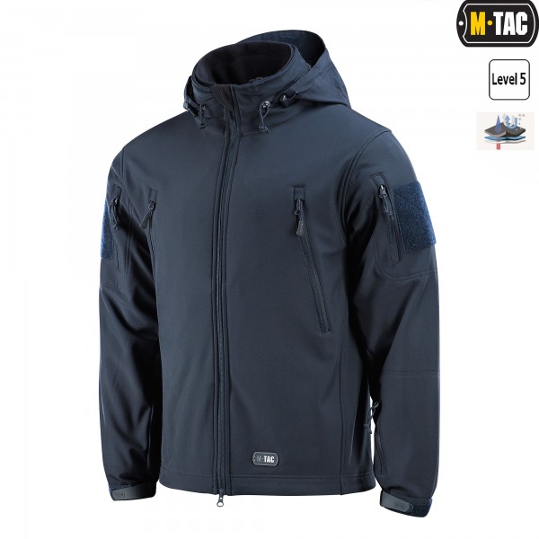 M-Tac куртка Soft Shell с подстежкой Dark Navy Blue - 20501015