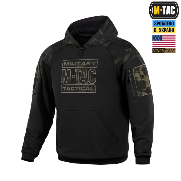 M-Tac кофта Hoodie Combat Black Multicam - 20520208