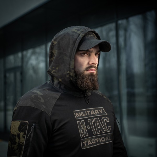 M-Tac кофта Hoodie Combat Black Multicam - 20520208 M-Tac кофта Hoodie Combat Black Multicam - 20520208