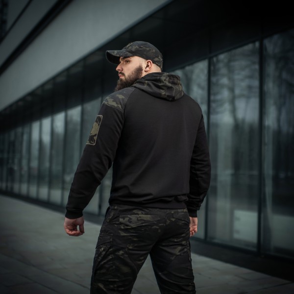 M-Tac кофта Hoodie Combat Black Multicam - 20520208 M-Tac кофта Hoodie Combat Black Multicam - 20520208