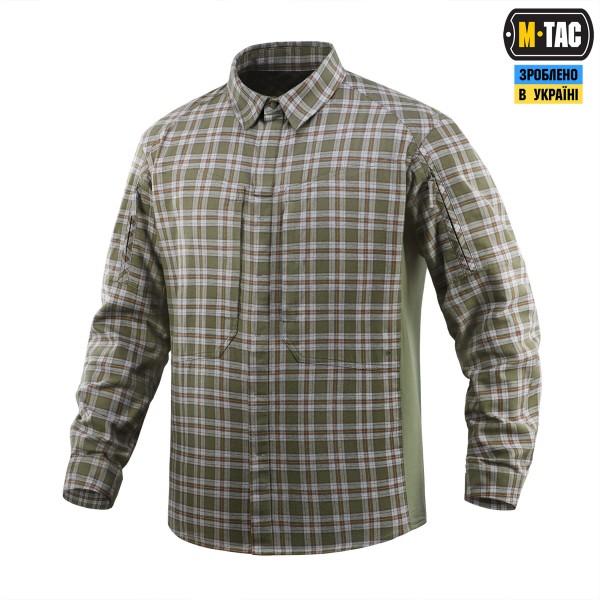 M-Tac сорочка Tactical Cotton Shirt Olive/Grey - 20579001-S/R