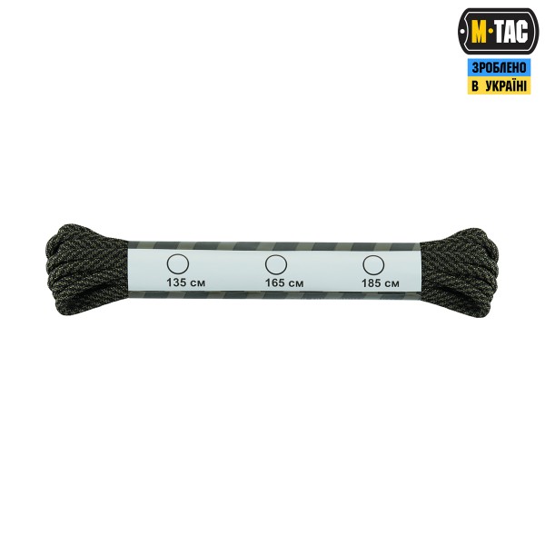 M-Tac шнурки Mil-Spec Nylon Black/Od Green - 30219201 M-Tac шнурки Mil-Spec Nylon Black/Od Green - 30219201