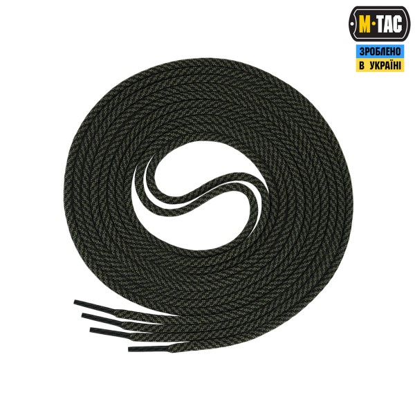 M-Tac шнурки Mil-Spec Nylon Black/Od Green - 30219201 M-Tac шнурки Mil-Spec Nylon Black/Od Green - 30219201