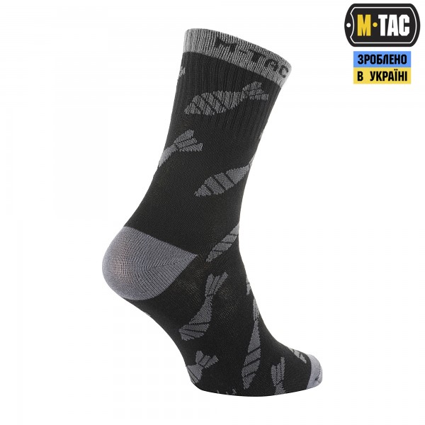 M-Tac носки легкие Mk.3 Mortar Bombs Black - 30903802-39 M-Tac носки легкие Mk.3 Mortar Bombs Black - 30903802-39