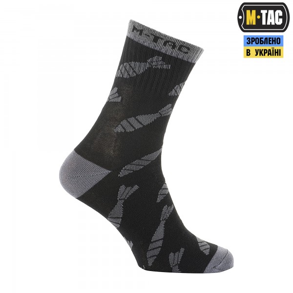 M-Tac носки легкие Mk.3 Mortar Bombs Black - 30903802-39 M-Tac носки легкие Mk.3 Mortar Bombs Black - 30903802-39