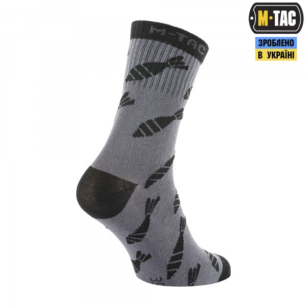 M-Tac носки легкие Mk.3 Mortar Bombs Dark Grey - 30903812-39