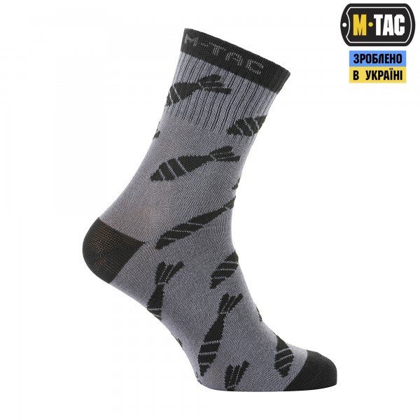 M-Tac носки легкие Mk.3 Mortar Bombs Dark Grey - 30903812-39