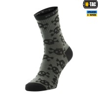 M-Tac шкарпетки легкі Mk.3 Pirate Skull Olive