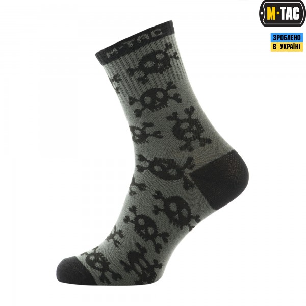 M-Tac шкарпетки легкі Mk.3 Pirate Skull Olive - 30903901-39 M-Tac шкарпетки легкі Mk.3 Pirate Skull Olive - 30903901-39