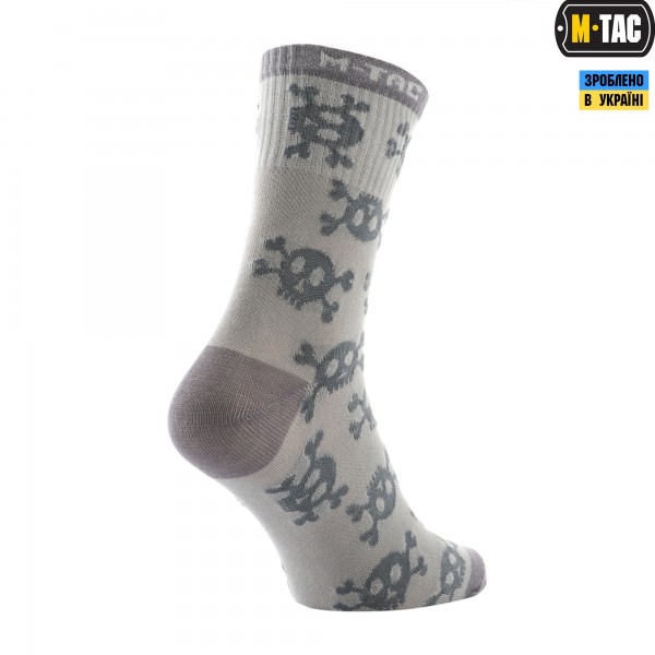 M-Tac шкарпетки легкі Mk.3 Pirate Skull Light Grey - 30903911-39 M-Tac шкарпетки легкі Mk.3 Pirate Skull Light Grey - 30903911-39