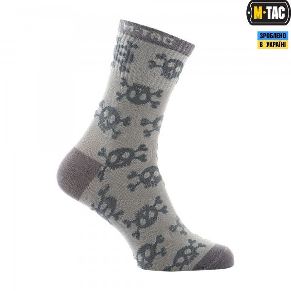 M-Tac шкарпетки легкі Mk.3 Pirate Skull Light Grey - 30903911-39 M-Tac шкарпетки легкі Mk.3 Pirate Skull Light Grey - 30903911-39