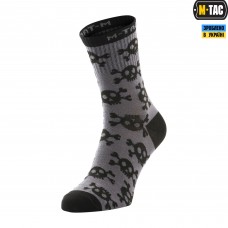 M-Tac носки легкие Mk.3 Pirate Skull Dark Grey